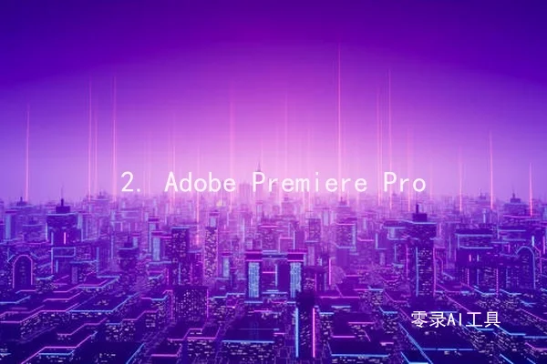 2. Adobe Premiere Pro