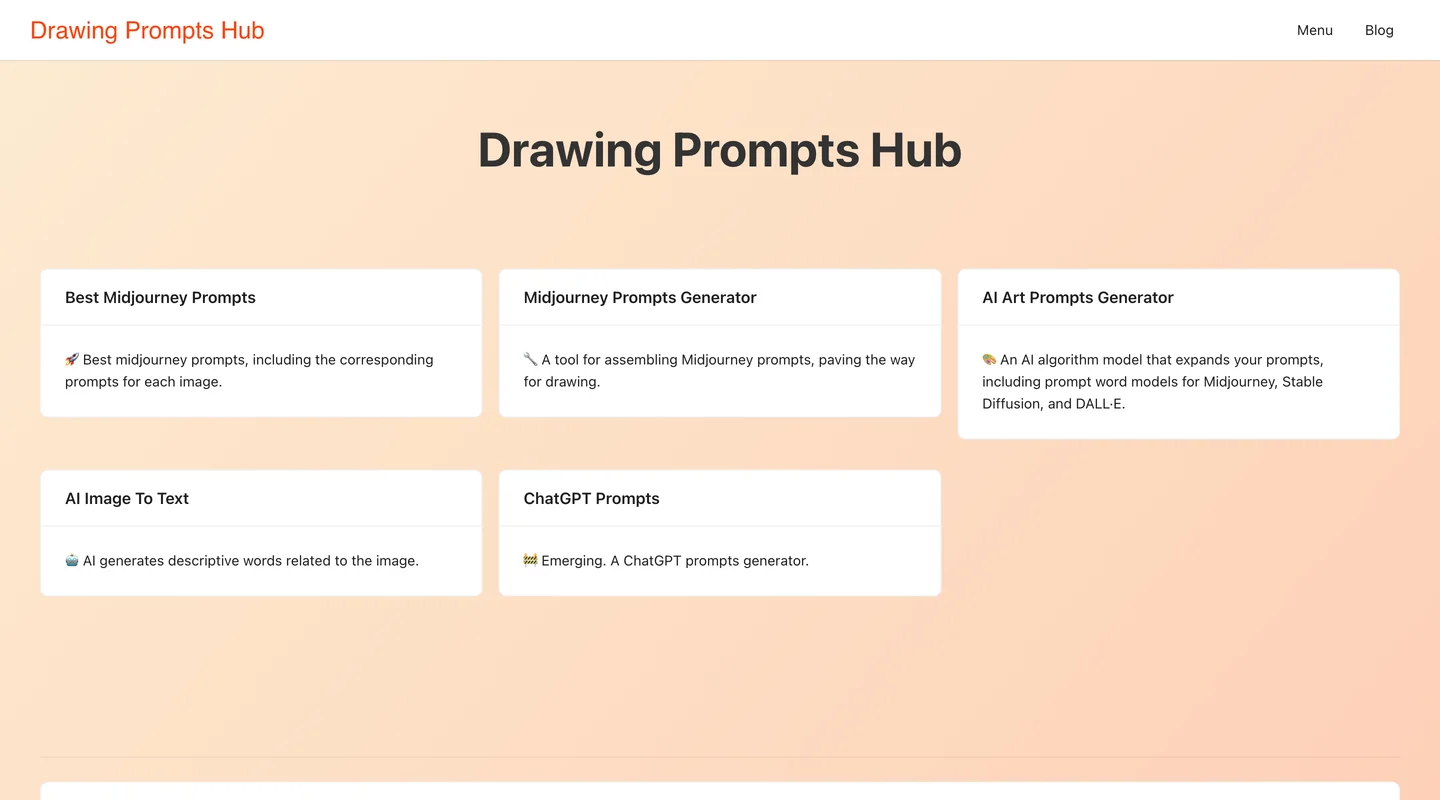 Drawing Prompts Hub