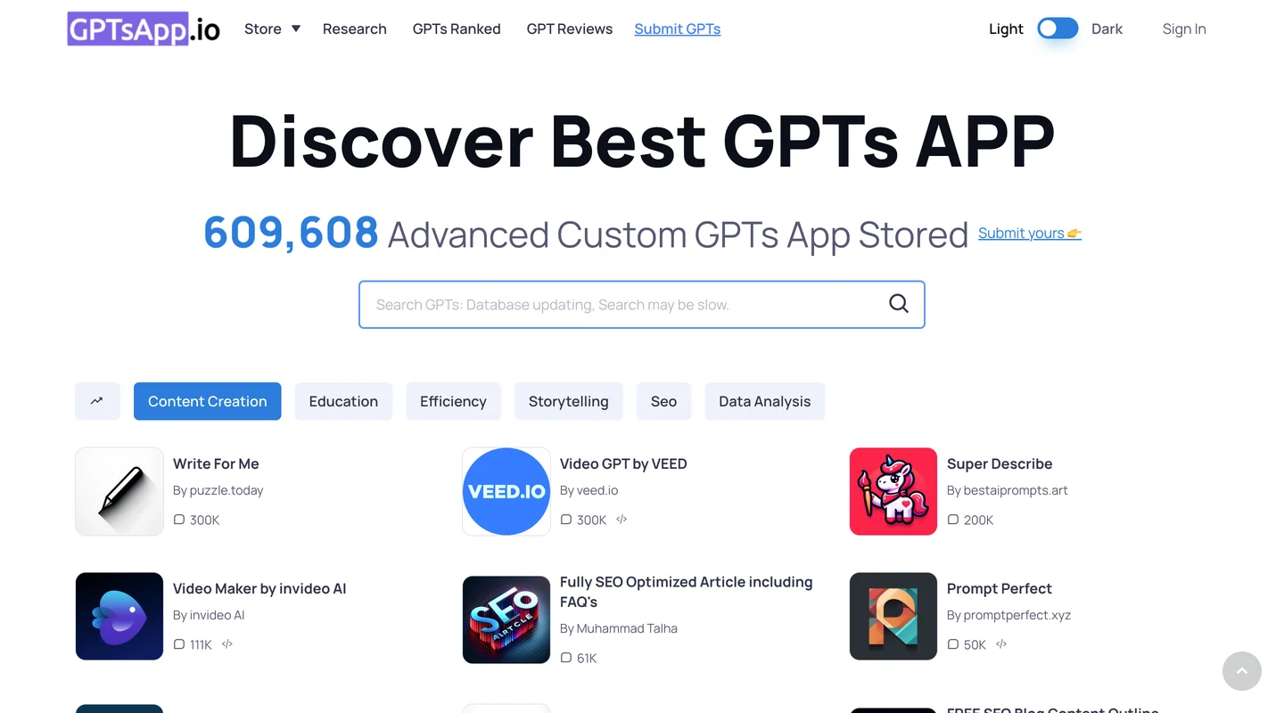  GPTs App