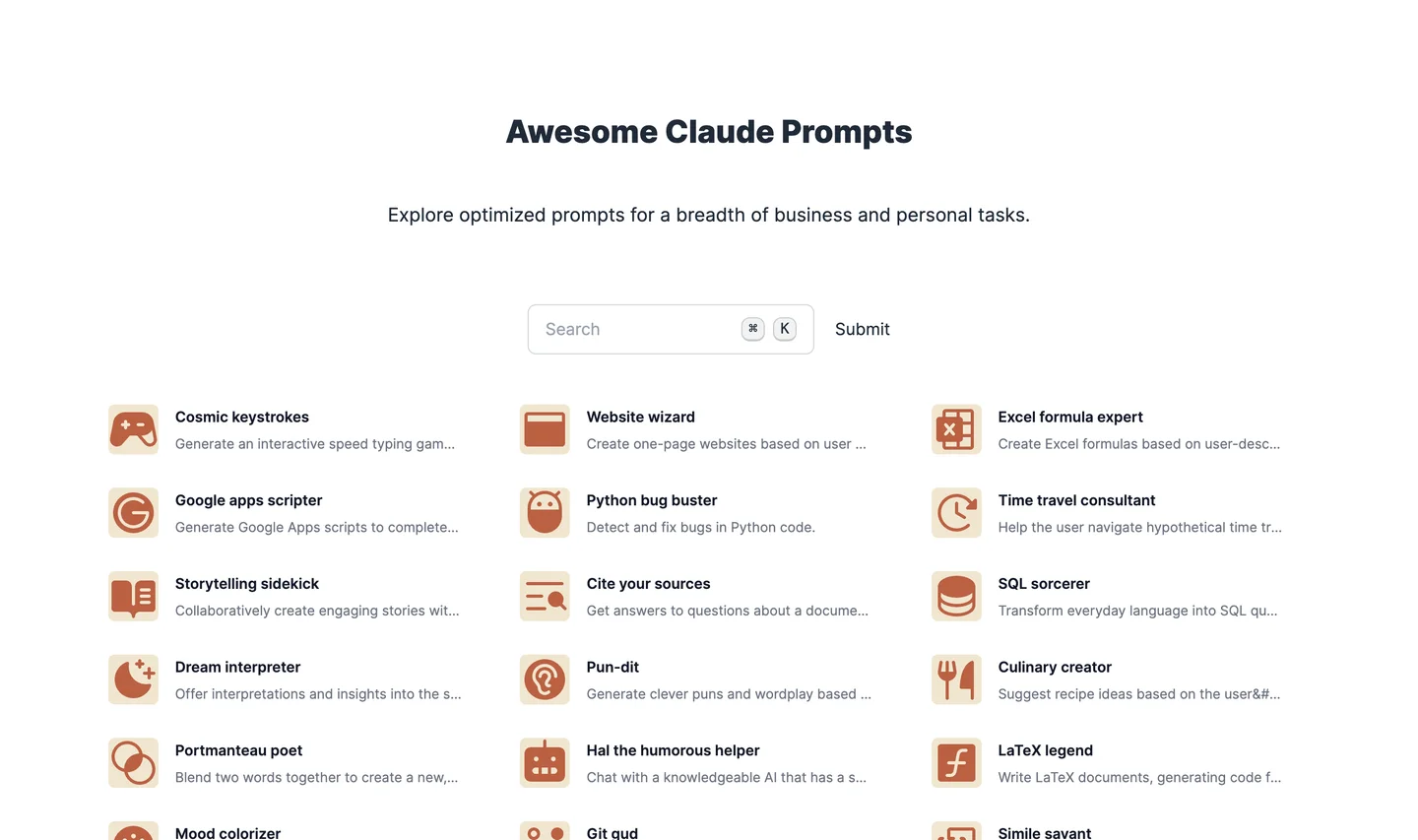 Awesome Claude Prompts